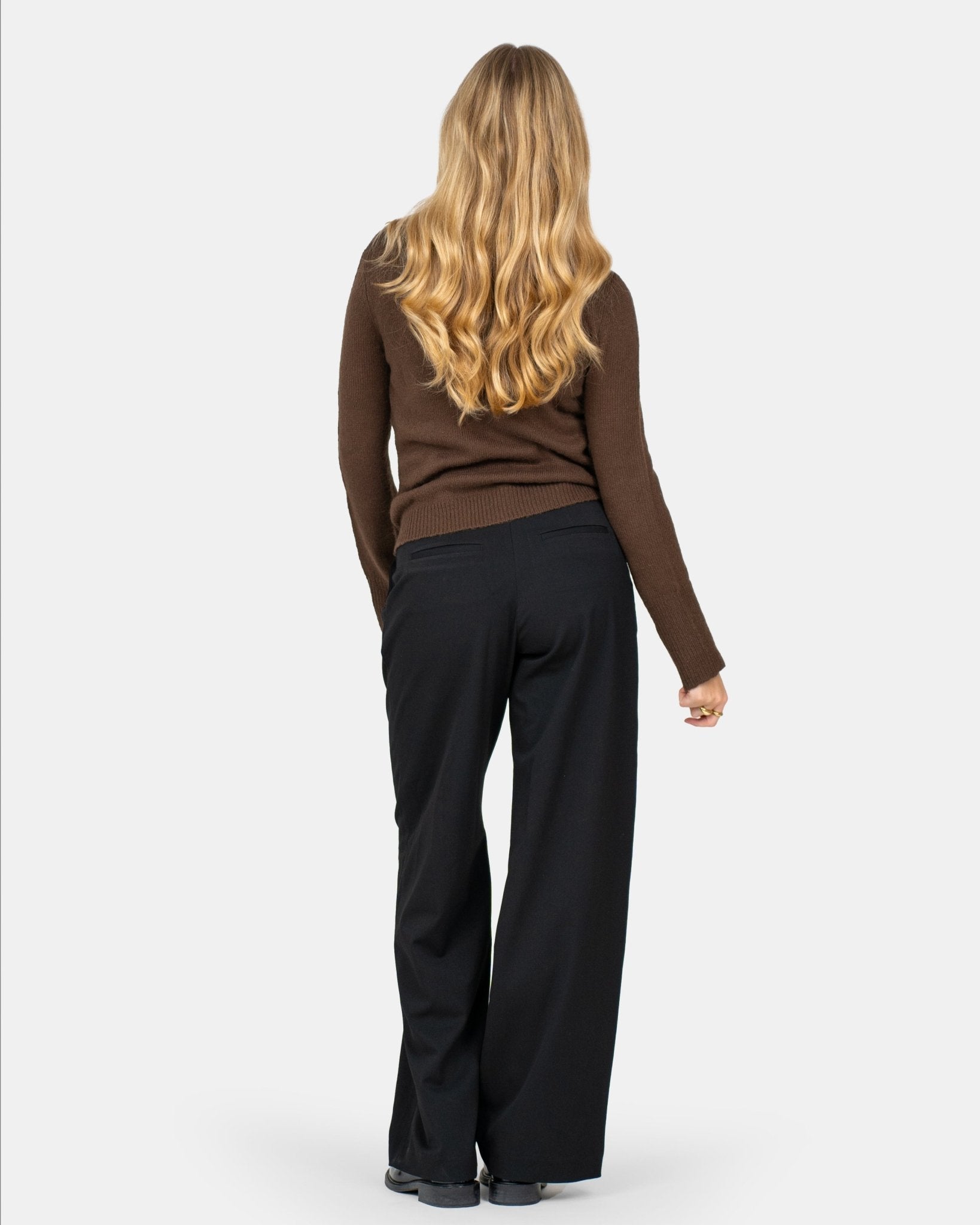 Asymmetrisk Cardigan Brun | Skagen - clothing.dk